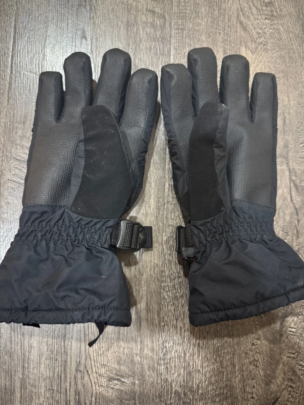 Columbia Omni Tech Youth M Winter Gloves Black Waterproof Ski Snow